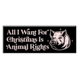 Renegade Stickers  All I Want For Christmas Is Animal Rights  Sticker Online now