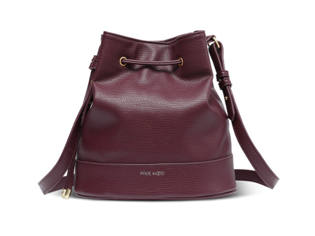 CLEARANCE - Pixie Mood Amber Bucket Bag - Wine Fashion