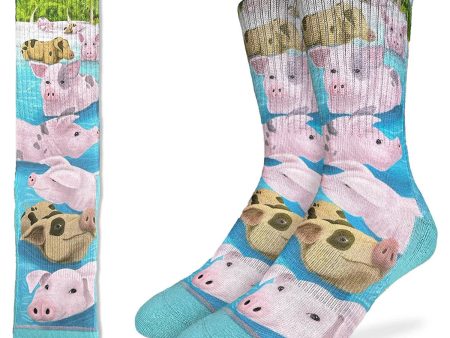 Good Luck Sock Swimming Pigs Socks on Sale