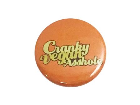 CLEARANCE - Herbivore Clothing Co  Cranky Vegan  Button - 1  Sale