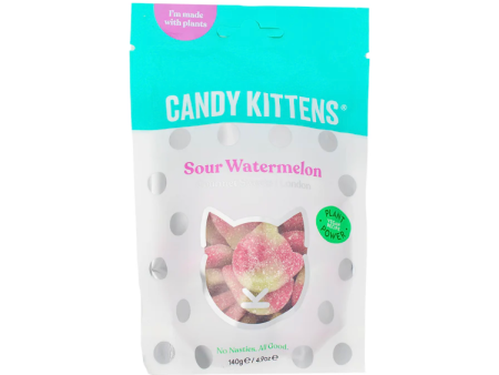 Candy Kittens Sour Watermelon Gummies - 140g Supply