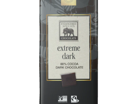 Endangered Species 88% Extreme Dark Chocolate Bar - 85g For Cheap