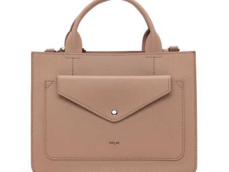 CLEARANCE - Co-Lab Amelie Mini Tote Crossbody Bag - Dusty Pink Sale