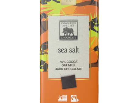 Endangered Species 75% Oat Milk & Sea Salt Dark Chocolate Bar - 85g Discount