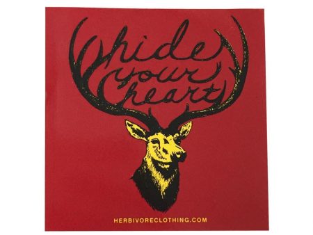 CLEARANCE - Herbivore Clothing Co  Hide Your Heart  Sticker Sale