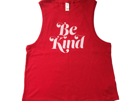 CLEARANCE - Herbivore Clothing Co  Be Kind  Red Women s Muscle Tank Online Sale