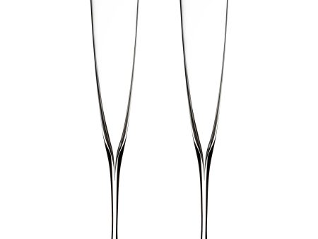 Elegance Champagne Trumpet Glasses (Set of 2) Discount