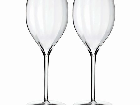 Elegance Optic White Wine Glasses (Set of 2) Discount