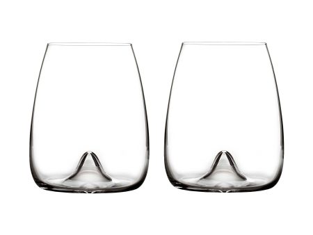 Elegance Stemless Wine Glasses (Set of 2) Supply