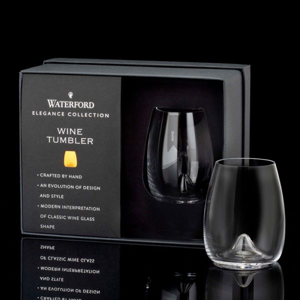 Elegance Stemless Wine Glasses (Set of 2) Supply