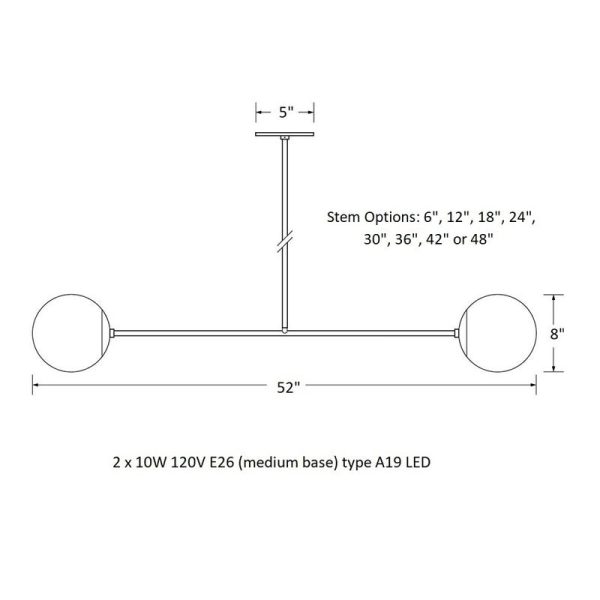 Olympic Barbell Linear Pendant Light Supply