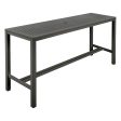 Aura Aluminum Pub High Dining Table Hot on Sale