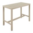 Aura Aluminum Pub High Dining Table Hot on Sale