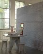 PHM-34 Silver Grey Brick Wallpaper Supply