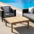 Haven Teak Square Conversation Table Hot on Sale